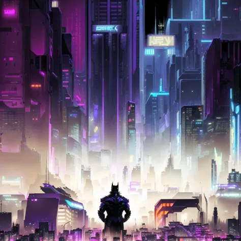 batman the animated movie poster, neo tokyo background, synthwave city, cyberpunk city backdrop, a cyberpunk cityscape, in a futuristic cyberpunk city, busy cyberpunk metropolis, cyberpunk metropolis, cyberpunk cityscape, purple cyberpunk city, cyberpunk d...