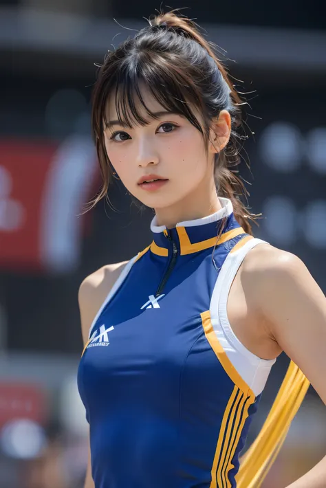 (8k, RAW Photos,Please redeem, High resolution:1.1), (超Realisticな:1.4),(Realistic, Realistic:1.3),The beauty of Japan、Rhythmic Gymnastics Club、Rhythmic Gymnastics Uniform、((Upper Body:1.3))