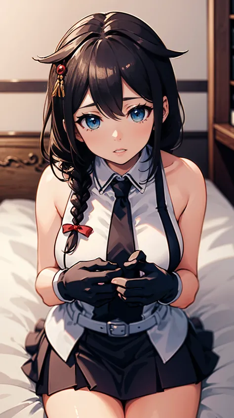 8k high resolution (Super detailed), masterpiece, (Best Quality), Real anime style　Detailed eyes, Detailed face　Detailed hands　Fine hair　Very detailed body、Fine skin, Very elaborate hair ornament, Precision sculpted body and hands　One Girl　Kantai Collectio...