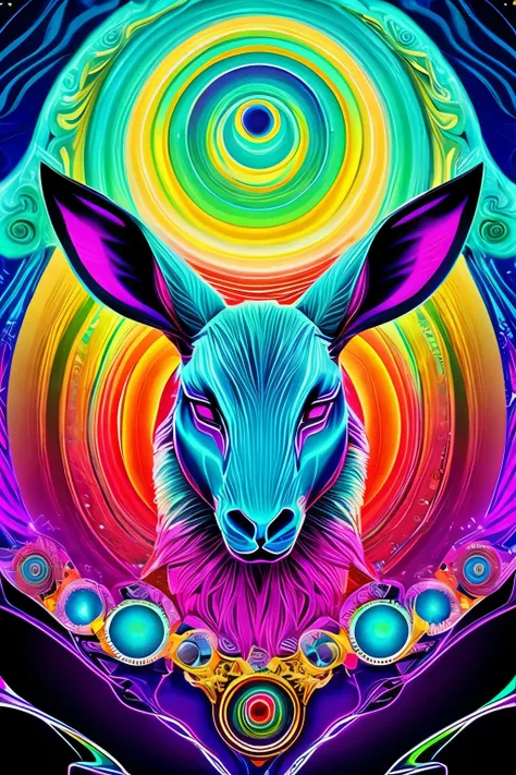 hypnotizing psychedelic lamborgini