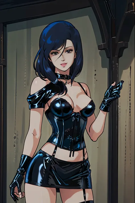 、queen、spouse、one girl、alone、(((long gloves covered in black latex all the way to the fingertips:1.4 )))、(((black latex corset d...