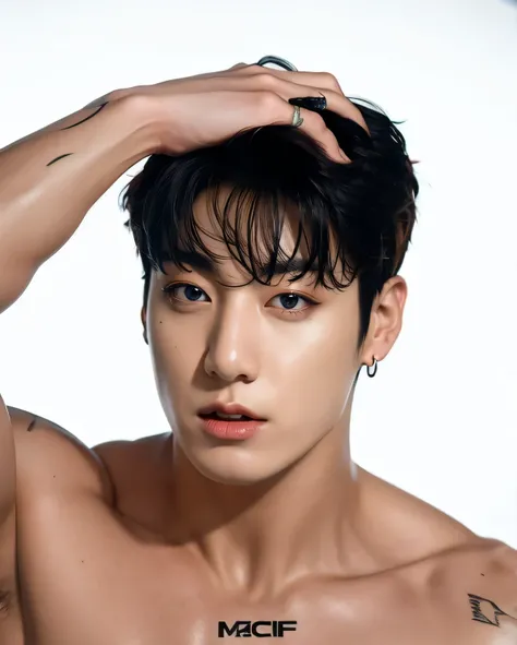 Jungkook BTS, muscular and marked