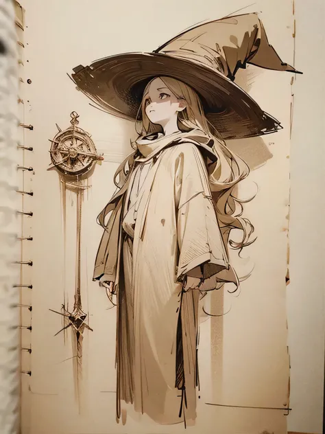  davincisketch of The Witch of the West、Description