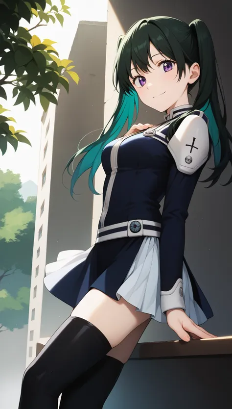 score_9, score_8_up, score_7_up, score_6_up, score_5_up, score_4_up, source_anime, aalee, long hair, green hair, black hair, twi...