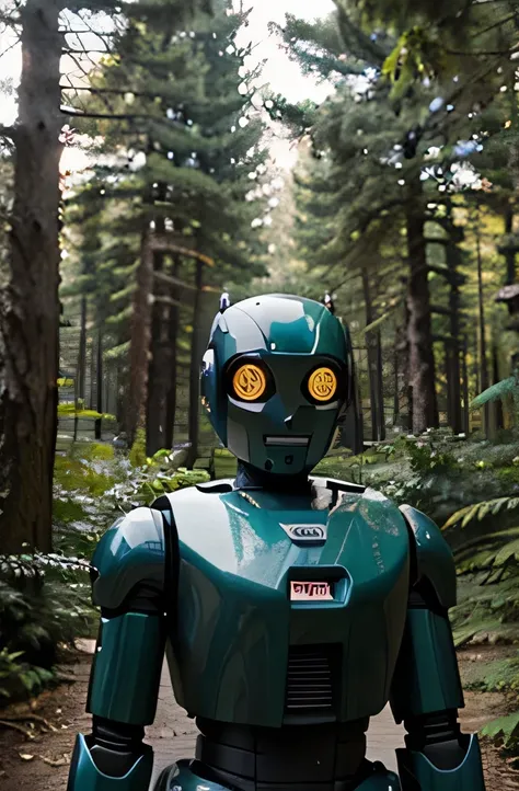 Robot in the forest