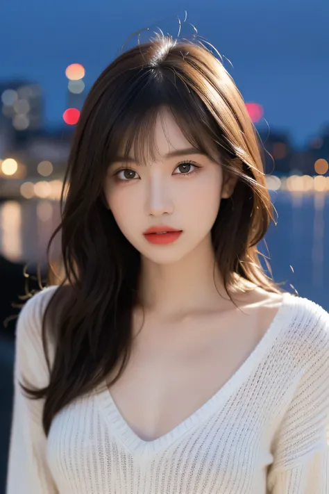 (Detailed skin:1.2),(Shiny skin:1.1),8k,Best Quality, masterpieceUltra-high resolution,(Realistic:1.4), RAW Photos,(Soft Saturation:1.3),(White skin:1.2), 1. Japanese Idols, compensate,(lipstick),(Eyeliner), Brown eyes, (looking at viewer), 1, Detailed fac...