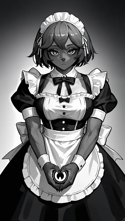 (zPDXL2), (PonyXLV6_Scores), source_anime, source_anthro, source_furry, solo, Expressiveh, three-quarter portrait, asymmetric image BREAK

fisheye camera, fisheye lens, Wide perspective, random pose, maid, maid costume, 1girl, teen girl, monochrome, thick ...