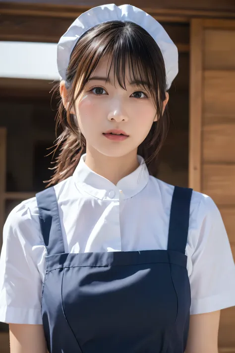 (8k, RAW Photos,Best Quality, High resolution:1.1), (超Realisticな:1.4),(Realistic, Realistic:1.3),The beauty of Japan、Maid uniform、Maid uniformのマッサージ師、((Upper Body:1.3))