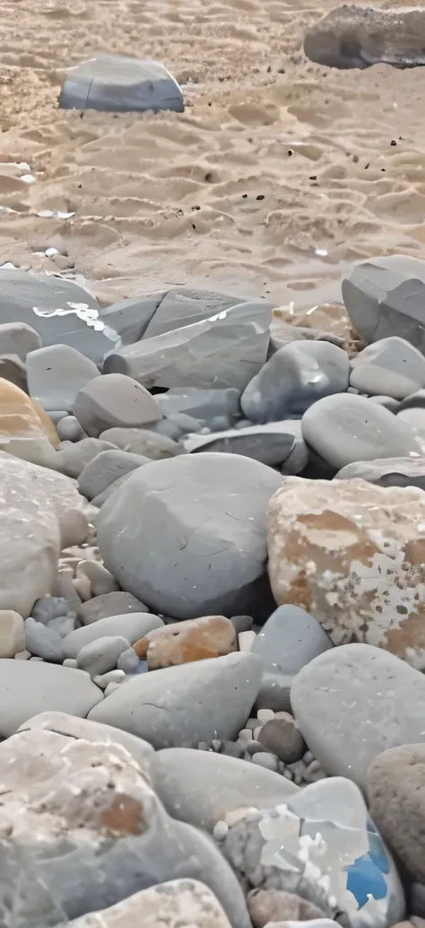 rocks on a beach, calm, breath, peace