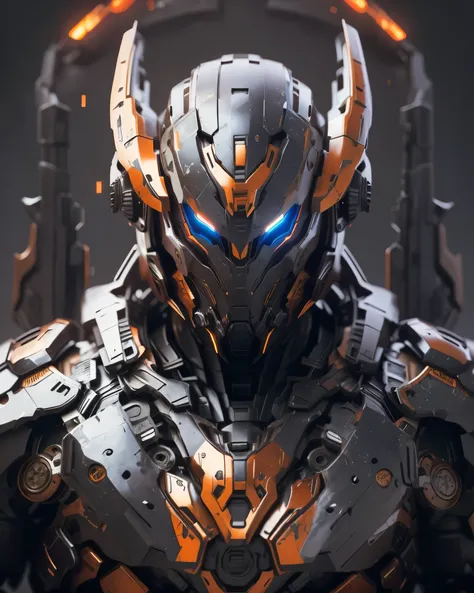 Image Prompt
Prompt: A futuristic, armored figure with a menacing, bat-like helmet stands against a dark, smoky background. The armor is a sleek, black design with intricate details and glowing orange accents. The characters eyes are hidden behind the helm...