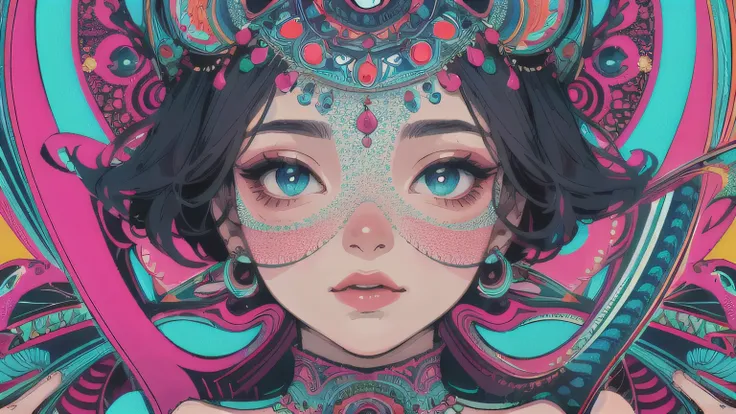 p4a psychedelic 1girl