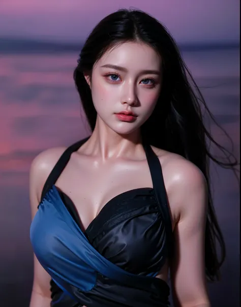 Game Art，Best image quality，Maximum resolution，8K，(Half-length photo)，(portrait)，(Close-up head)，(Rule of Thirds)，Unreal Engine 5 rendering works，20-year-old girl，((Queen))，The eyes are very detailed，(Large Breasts)，Elegance and nobility，Movie Lighting，Ray...