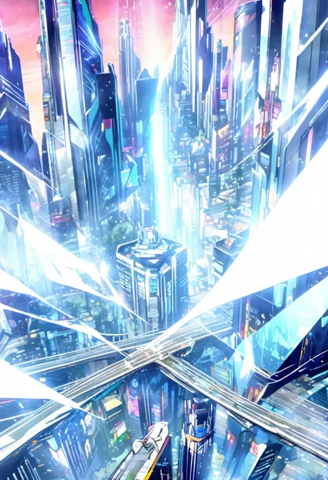 in the daytime daylight detailed otherworldy very defined cybertron city gleam shiny with sheen metallic beautiful active busy on a stormy evening wit futuristic metallic/crystalline jeweled opulent art nouveau art deco modernist elements influences in arc...