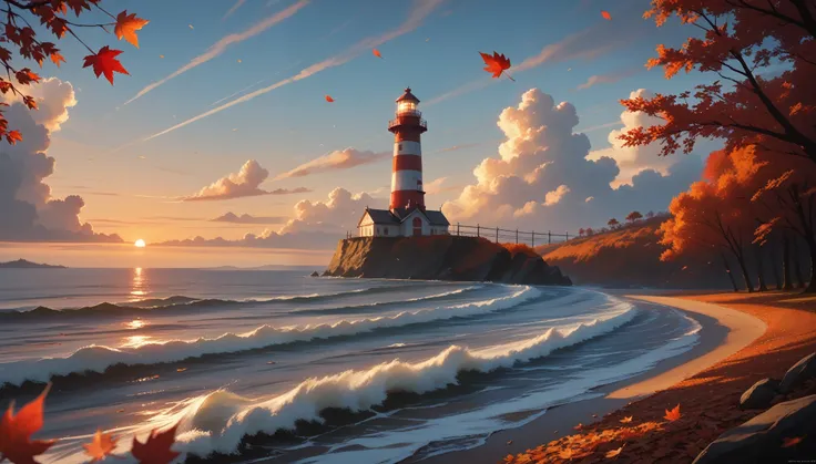 score_9, score_8_up, score_7_up, (masterpiece, best quality, uhd, 8k, 16k, ultra detailed), scenery, 1lighthouse, loneliness, su...