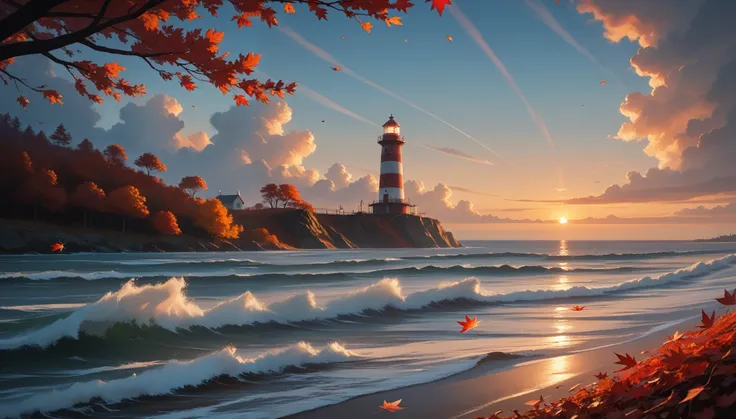 score_9, score_8_up, score_7_up, (masterpiece, best quality, uhd, 8k, 16k, ultra detailed), scenery, 1lighthouse, loneliness, su...