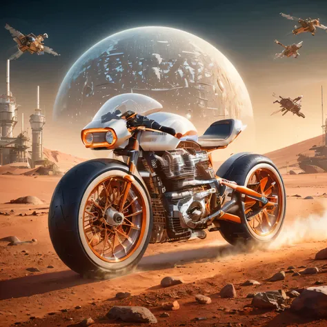 Faster than sound prototype vehicle, riding style similar to a motorcycle designed under the Y3K concept, and aerodynamics, cool and fierce appearance, suitable for all terrains and climates, using hydrogen energy and other alternative energy, with a sligh...