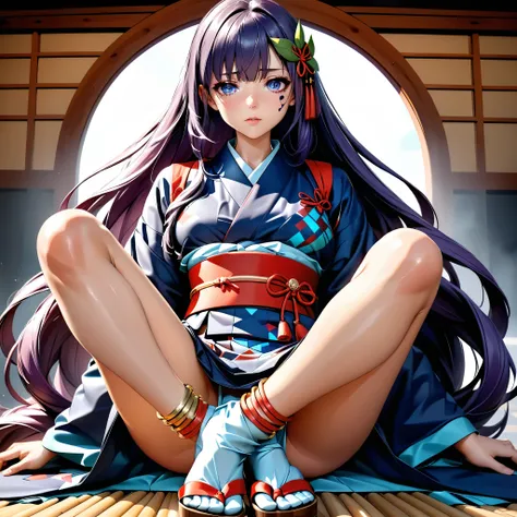 Masterpiece, 4k, HDR, full HD, (best quality), (ultra detailed), (only), (extremely delicate and beautiful fabric), super intricate ANIME TYPE, best quality, 1girl, very expressive eyes, deep purple hair, hyper beautiful face, hair purple, Perfect anatomy,...