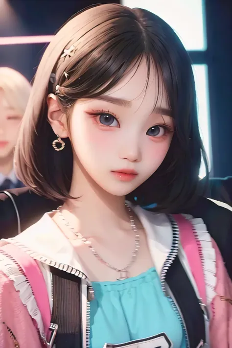k-pop idol,Face front,pretty clothes