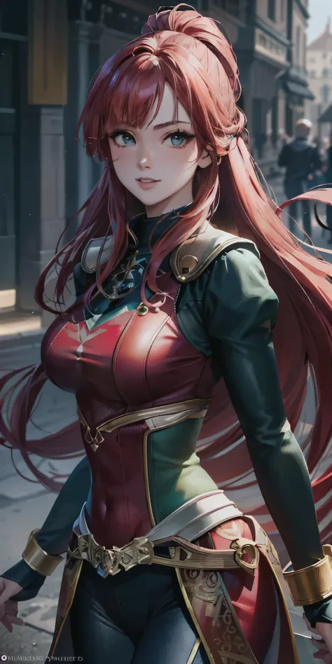 a close up of a woman with red hair and a red outfit, extremely detailed artgerm, artgerm. high detail, ig model | artgerm, range murata and artgerm, ruan jia and artgerm, wlop and artgerm, artgerm lau, style artgerm, artgerm detailed