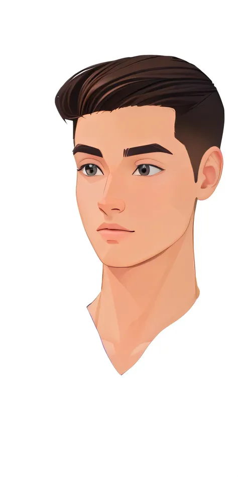 a cartoon of a man with a short haircut and a purple shirt, rotoscoped, rotoscoping, cell shaded adult animation, inspired by Adam Dario Keel, boy with neutral face, inspired by Kristian Kreković, inspired by John Luke, upper body 2d game avatar, drawn wit...