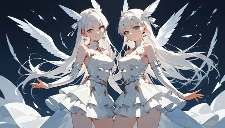 The image shows a corpulent female character, with white hair and a white latex dress, standing with one hand on her hip and the other on her head, displaying a confident posture, anime, anatomically correct, super detail, high quality,
