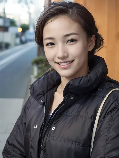 (Best Quality, masterpiece), (Beautiful Japanese Girl), (Freckles:0.6), ponytail, smile, garden, Track and field athlete