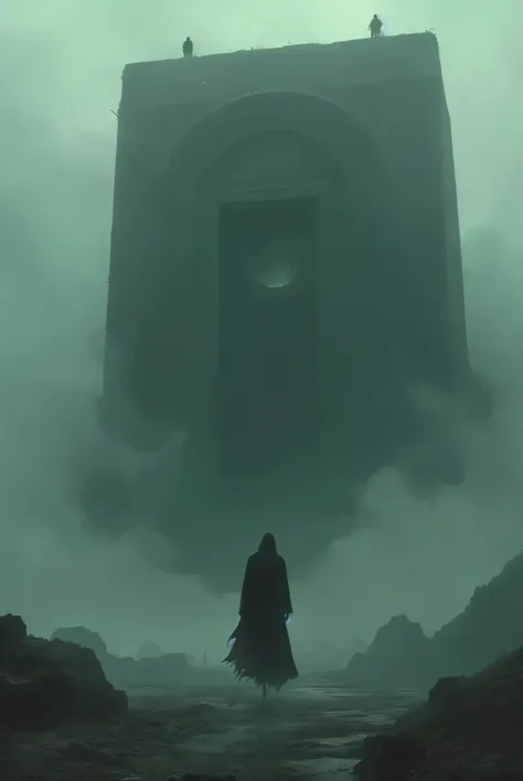 behold, the forbidden doors. out there lies oblivion, magnificent heavenly doors, a truly epic composition, (cinematic lighting)...