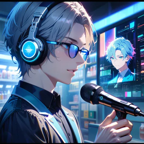 masterpiece, Best Quality, Super detailed, High image quality, An expensive solution, High resolution, Super detailed CG, Beautiful details, Depth, fine texture, Supermarket, Complete concentration, Pale skin, Handsome man, Smart and cool guy, Confident, s...