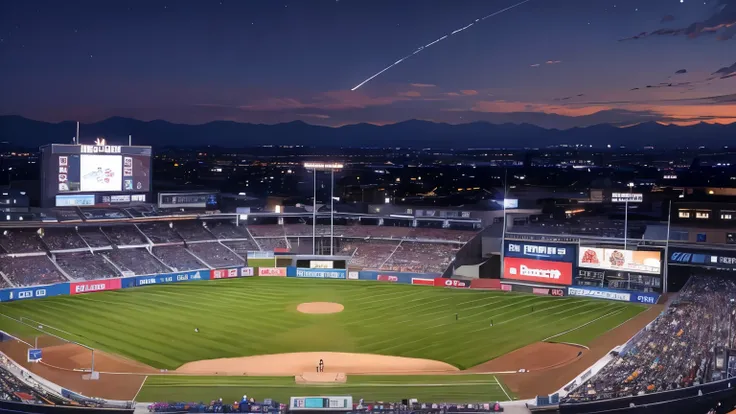 Baseball Stadium, (at night:1.5), 