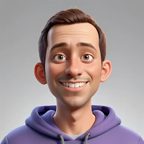 3d cartoon style man, 3d cartoon character, 3d style, pixar style, wearing hoodie,, half body, plain background, (best quality,4k,8k,highres,masterpiece:1.2),ultra-detailed,(realistic,photorealistic,photo-realistic:1.37),detailed face, detailed eyes, detai...