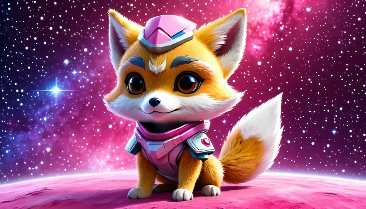 Cute little Star Fox, In the pink galaxy