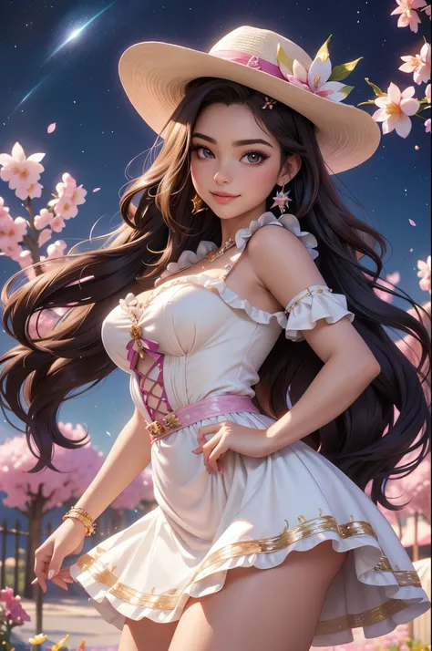 realistic cartoon,artwork,masterpiece,detailed,(best quality,4k,8k,highres,masterpiece:1.2),ultra-detailed,(realistic,photorealistic,photo-realistic:1.37),acrylic painting,beautiful Latina model in a Lolita dress with downy hair,beautiful Latina model with...