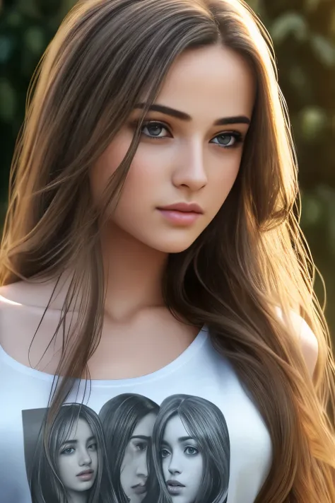 Best quality, masterpiece, ultra high res, (photorealistic:1.69), raw photo, 1girl, long hair, beautifull eyes,  beautifull face, detailed eyes and face, t-shirt, dynamic lighting, low key,