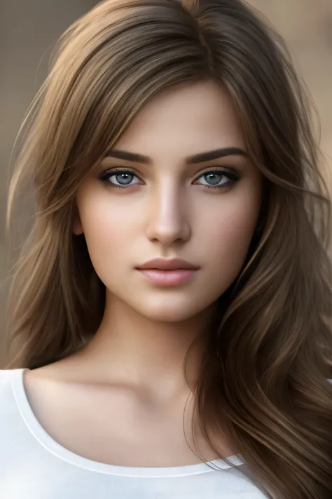 Best quality, masterpiece, ultra high res, (photorealistic:1.69), raw photo, 1girl, long hair, beautifull eyes,  beautifull face, detailed eyes and face, t-shirt, dynamic lighting, low key,