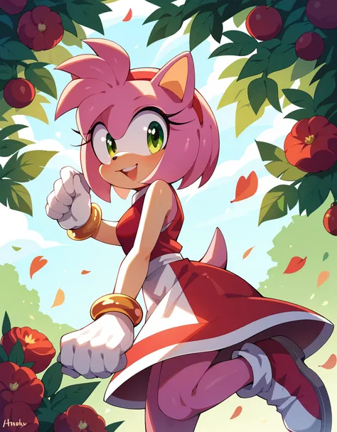 score_9, score_8_up, score_7_up, solo, amy rose,