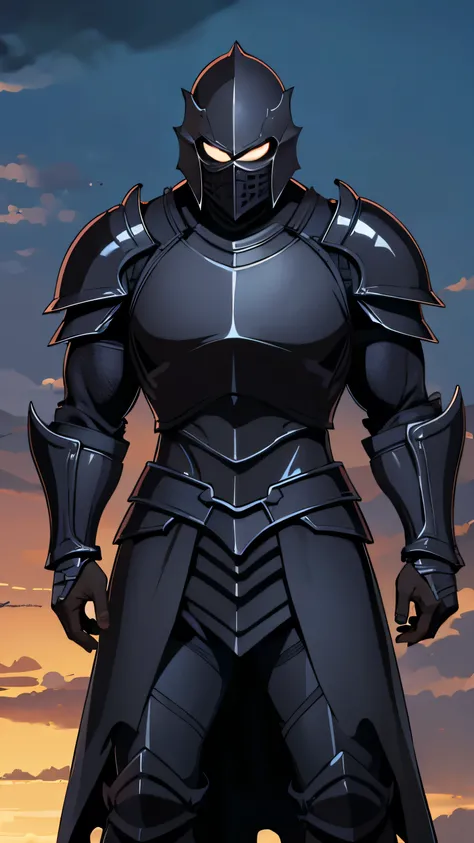 knight, black knight, heavy armor, epic, muscular