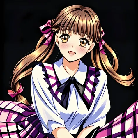 (highest quality, masterpiece: 1.6), (Two heroine girls are coming from both side facing each other and kissing each other, Too Beautiful noble 18yo beautiful lying anime noble heroines, beautiful giggling noble elegant 18yo neat anime heroines wares compl...