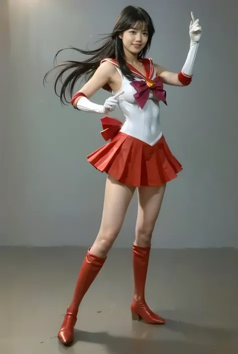 No background、(((Beautiful legs in tights.)))、((( Legally express the beauty of your smile)))、(((Wearing white gloves、Cover young people with gloves )))、((((Make the most of your original images)))、(((Sailor Mars Costume)))、(((Short and beautiful hair)))、...