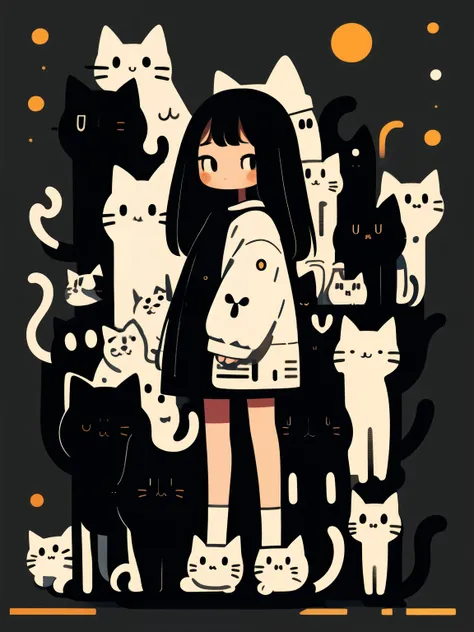 masterpiece,best quality,1girl,cat,long sleeves,