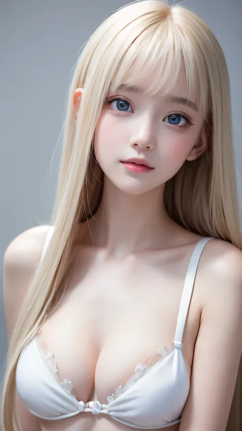 Best Quality、超A high resolution、picture、 The Cutest Beautiful Girl in the World 、A perfectly beautiful face、(Purelos Face_v1:0.008)、 Alice in Wonderland 、15-year-old student、Bright expression、White and glowing skin、 Beautiful Bright Platinum Blonde Super L...