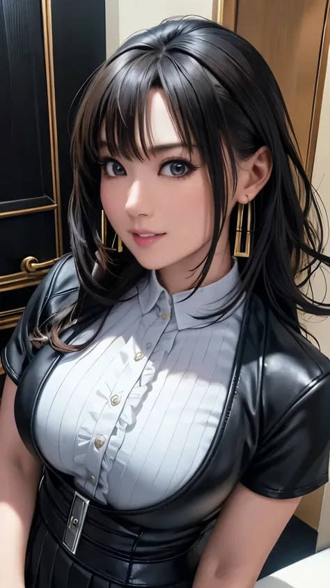  (highest quality, masterpiece painting:1.3), immature woman, , (half body shot), masterpiece, ultra high resolution, (Photoreal:1.0), ((light Black hair)),straight hair, beautiful shining hair, white and shining skin, ((Ultra realistic details)), octane r...