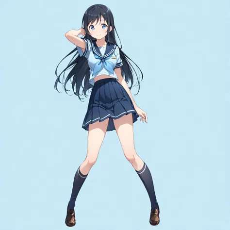 (masterpiece)、(Best Quality)、( High Resolution )、( very detailed)、(so beautiful:0.9)、(Very cute:0.9)、(Brighten the face:0.3)、
(Ayase Aragaki)、
long straight black hair、Long Hair、amount、Hair Clip、
smile:0.8、Shyness、
Beautiful breasts、Round Breasts、Round f...
