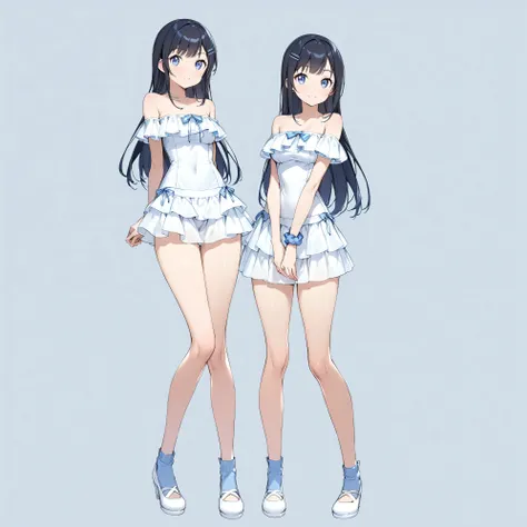 (masterpiece)、( very high quality)、(Ultra-high resolution)、(Ultra-detailed)、(Intricate details)、4K、8k、
( high contrast:1)、Perfect body、Beautiful hands and feet、Thin legs、Slim and curvy figure、
( head to toe:1.5、Full body view:1.5)、In the center:1.0、
(Ayas...