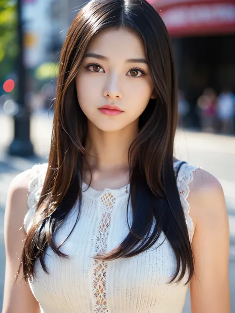 (Best-quality, Masterpiece, Ultra-High-Resolution, (Photorealistic:1.4), Raw Photo, depth of field, professional lighting),
(1girl, (((15-year-old))), the most famous Japanese idol), 
((standing on street, model-pose)),  
((wearing extremely realistic knit...