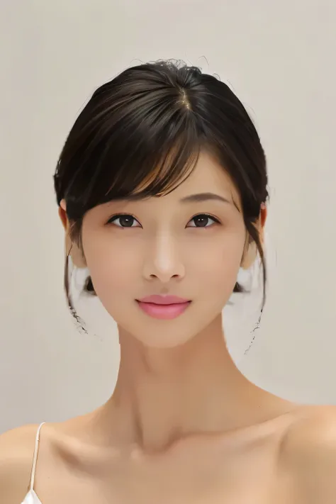 (Best-Quality, Masterpiece, Ultra-High-Resolution, (Photorealistic:1.4), Raw-Photo, Extremely-Details, Perfect-Anatomy, 1girl, 28-years-old, Japanese actress, in hotel suite, wearing tight collar shirt with buttons, pencil skirt, portrait, ((kind smile, lo...