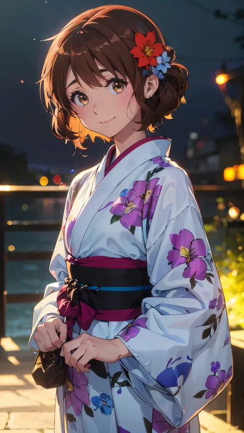 (最High image quality, 8k, High image quality, high detail,masterpiece:1.2)、kumiko oumae,Eye light、 face light 、  sparkling eyes、Alone、1 girl、 viewers、anime、animeカラーリング、(from the front:1.3)、( Perfect Anatomy)、(Looking at the viewer、 focus on the face)、Spark...