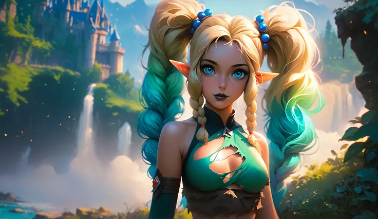 masterpiece, newest, absurdres, masterpiece, highly detailed, beautiful anime, lineart, realistic anime, semi realistic, ((very aesthetic, best quality, ultra detailed)), (perfect face, cute face, like face), fantasy background, extreme colors, Bavarian fo...