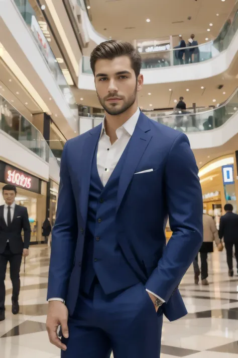 portrait of handsome men ,mall