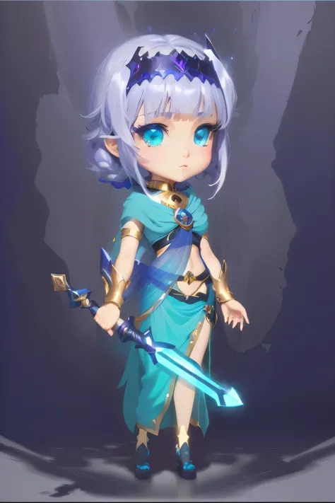 anime girl with magic scepter and sari dress in a dark room, anime of zodiac girl, anime stylized, stylized anime, she is holding a magic scepter, advanced digital chibi art, arab girl, alladin, made with anime painter studio, portrait of indian girl, anim...