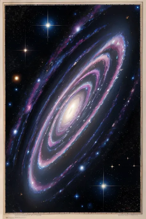 Map of a spiral galaxy